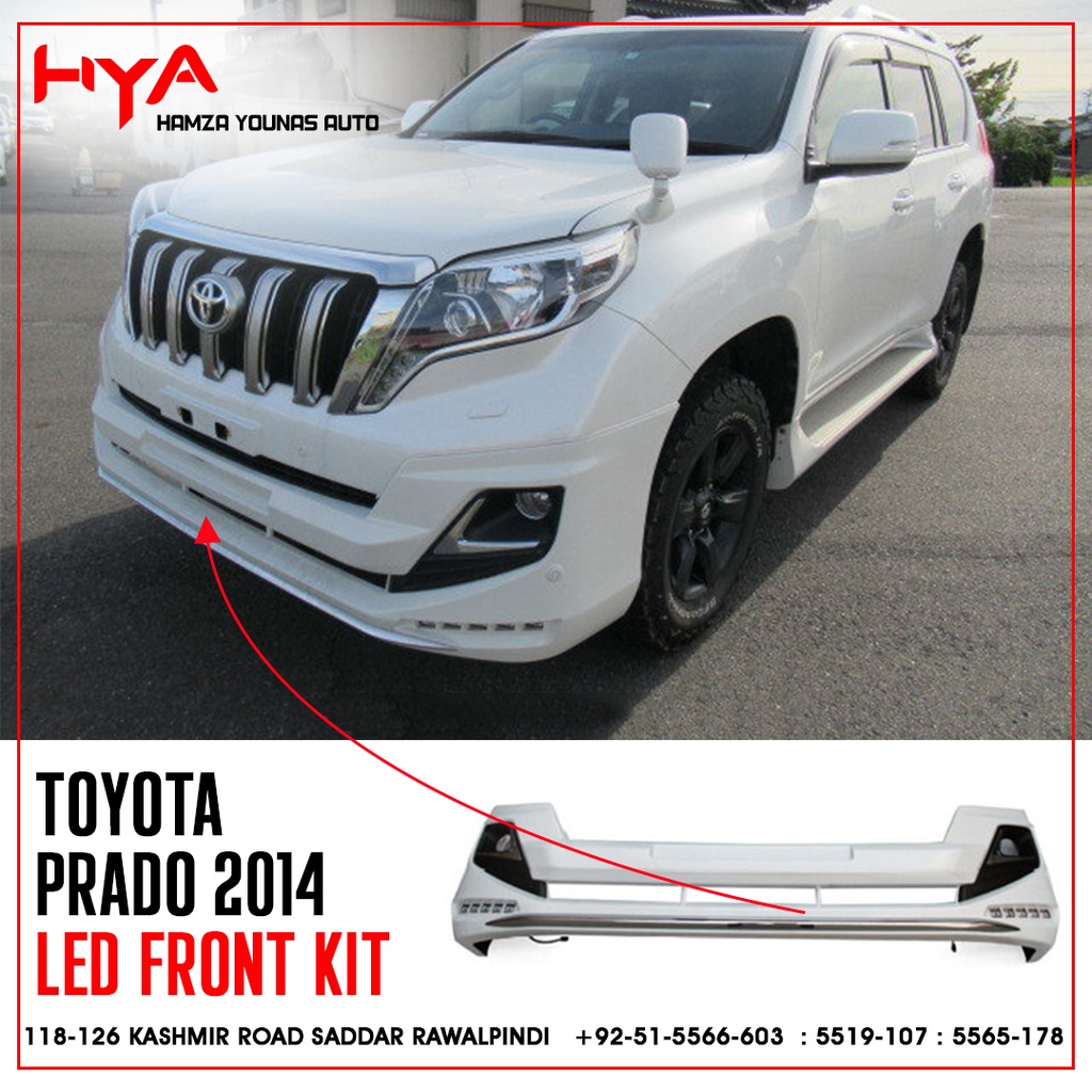 Toyota prado on sale front bumper