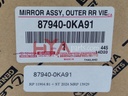 MIRROR ASSY, OUTER RR VIEW, LH