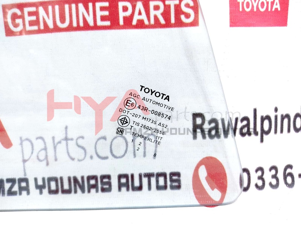 GLASS, REAR DOOR QUARTER WINDOW, LH