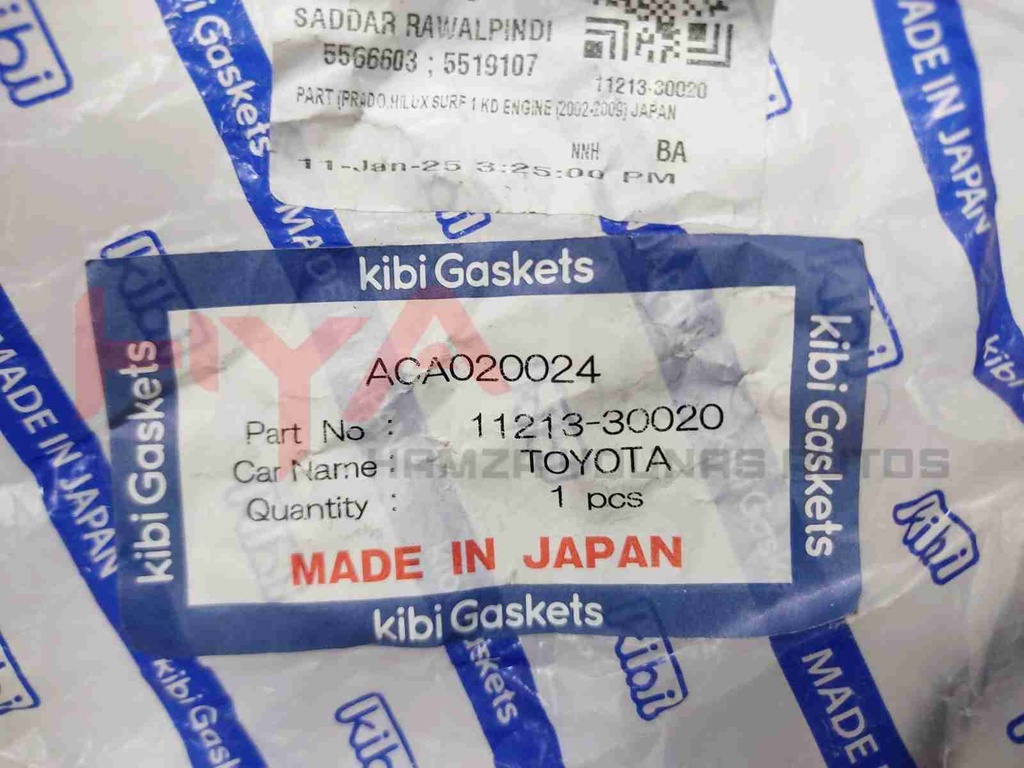 GASKET, CYLINDER HEAD COVER (TAPPET COVER JAIN)