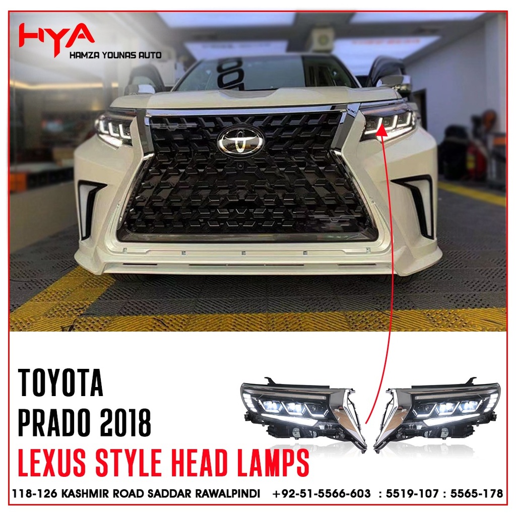 HLS LC-150-18-LEXUS [HEAD LAMP SET PRADO 2018 LEXUS STYLE]