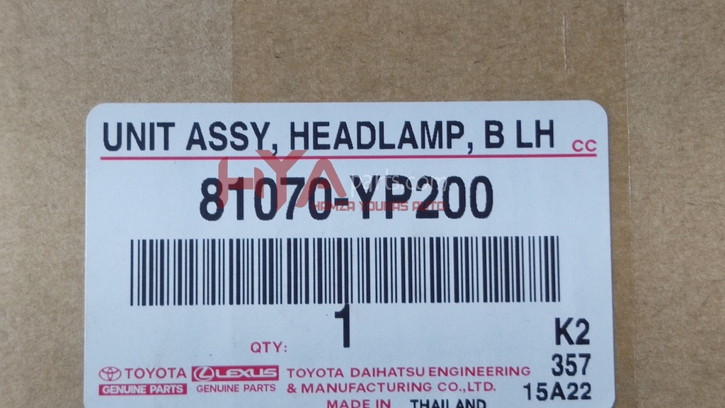 81070-YP200 [ HEAD LIGHT YARIS LED LH]