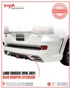 703A-FJ-200-16 WALD [REAR BUMPER EXTENSION LAND CRUISER 2020 (LONG CHROME) BLACK CHINA]