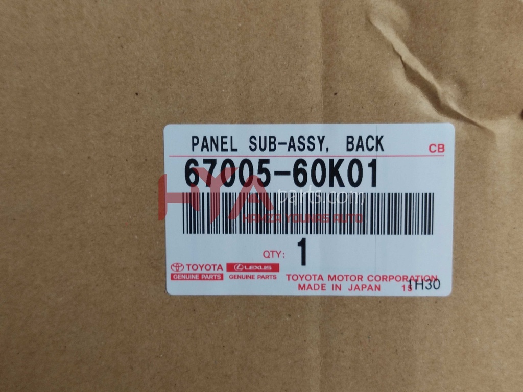 PANEL SUB-ASSY, BACK DOOR (TRUNK) | H Y A parts