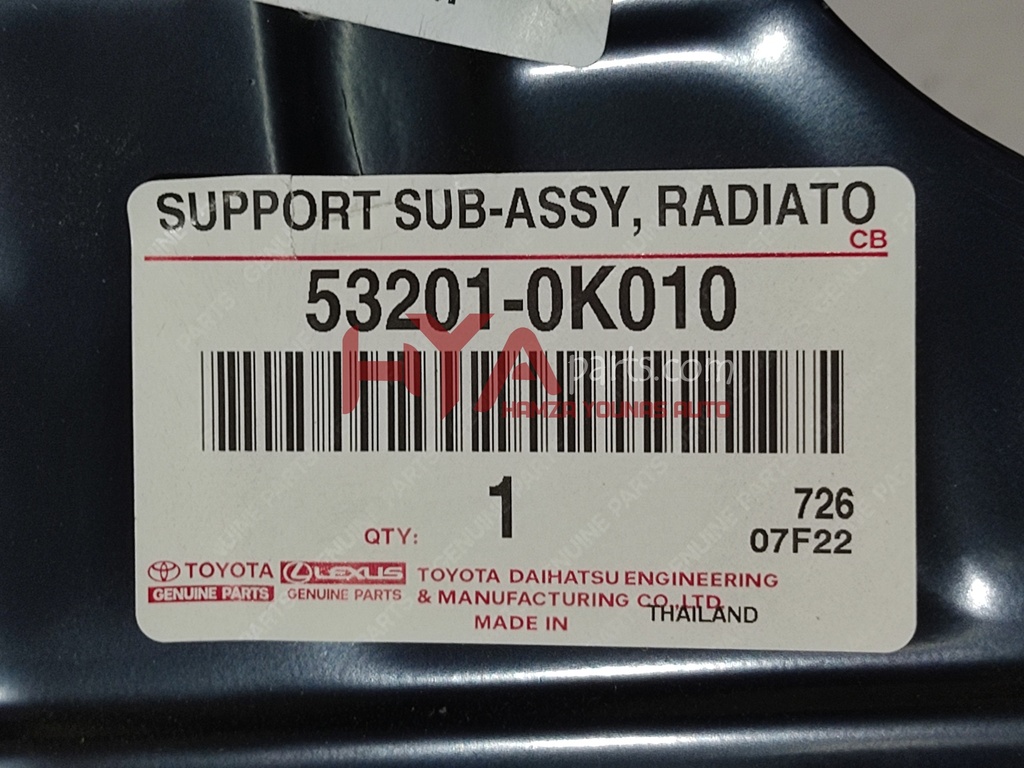 SUPPORT SUB-ASSY, RADIATOR (BULK HEAD) | H Y A parts