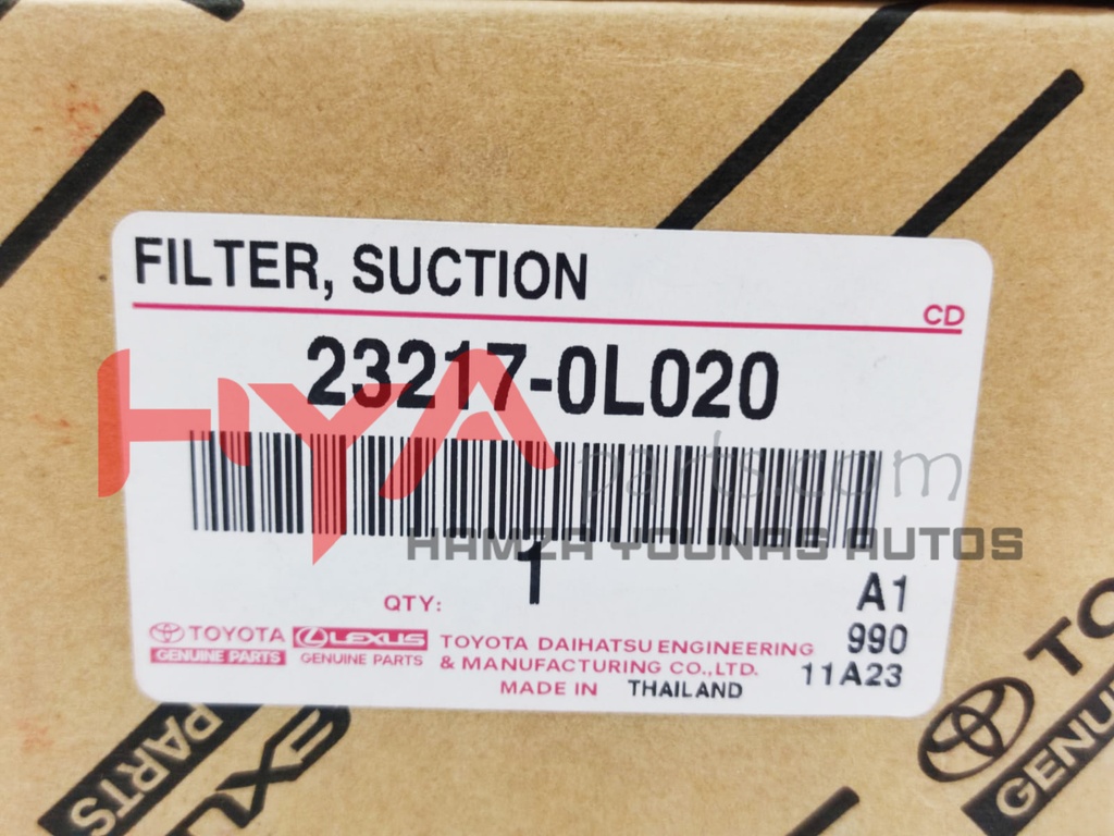FILTER, SUCTION
