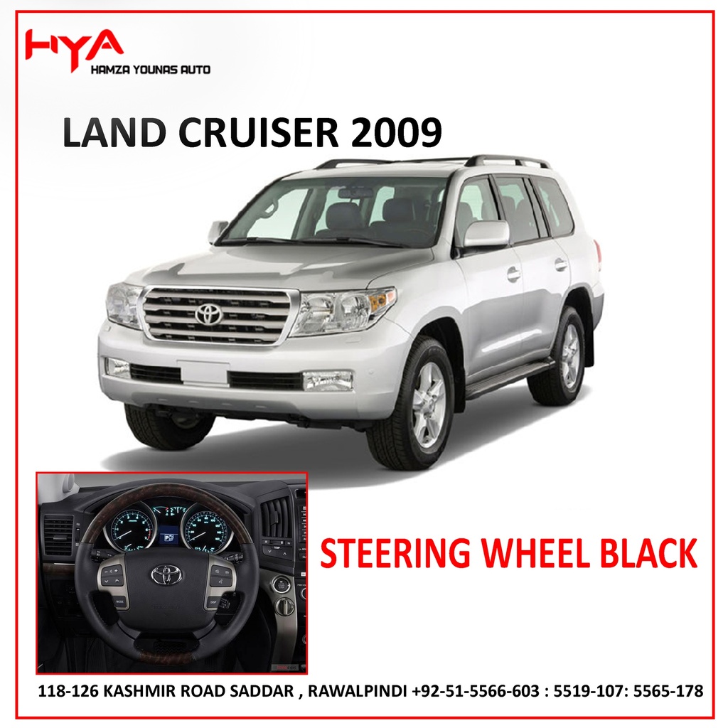 STEERING WHEEL LAND CRUISER 2009 BLACK