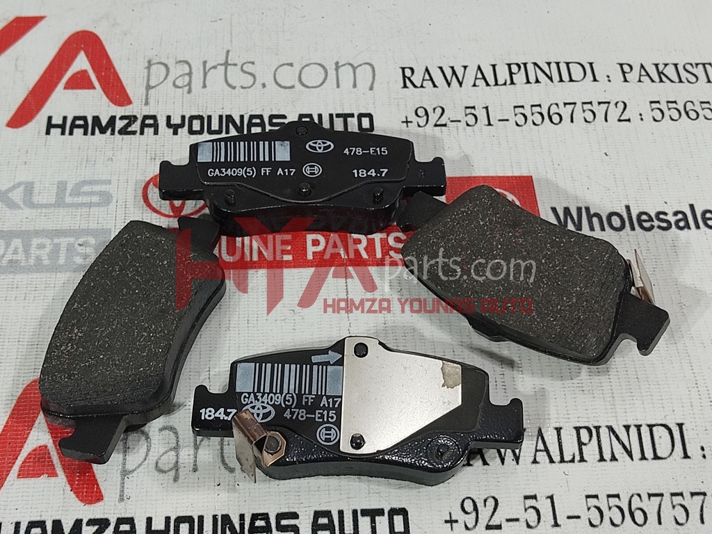 PAD KIT, DISC BRAKE, REAR