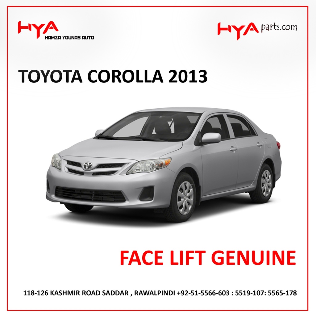 FACE LIFT COROLLA 2013 TOYOTA GENUINE