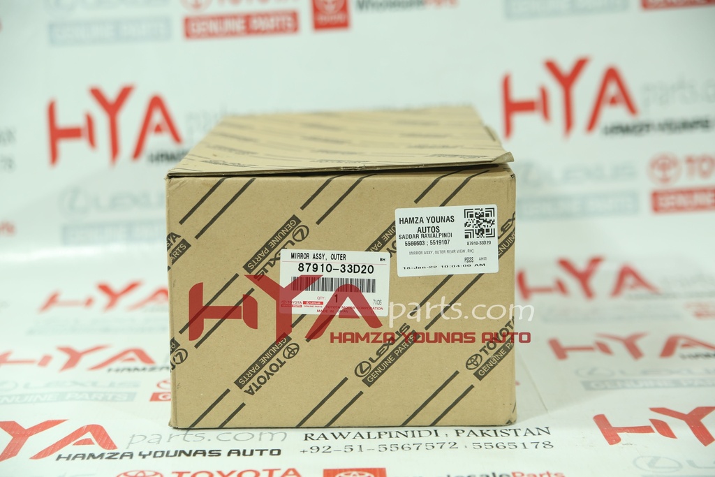 MIRROR ASSY, OUTER REAR VIEW, RH