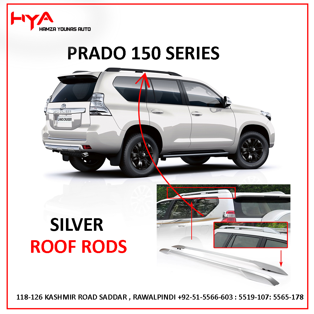 RR FJ 150-CH S [ROOF ROD PRADO 150 SERIES SILVER CHINA]