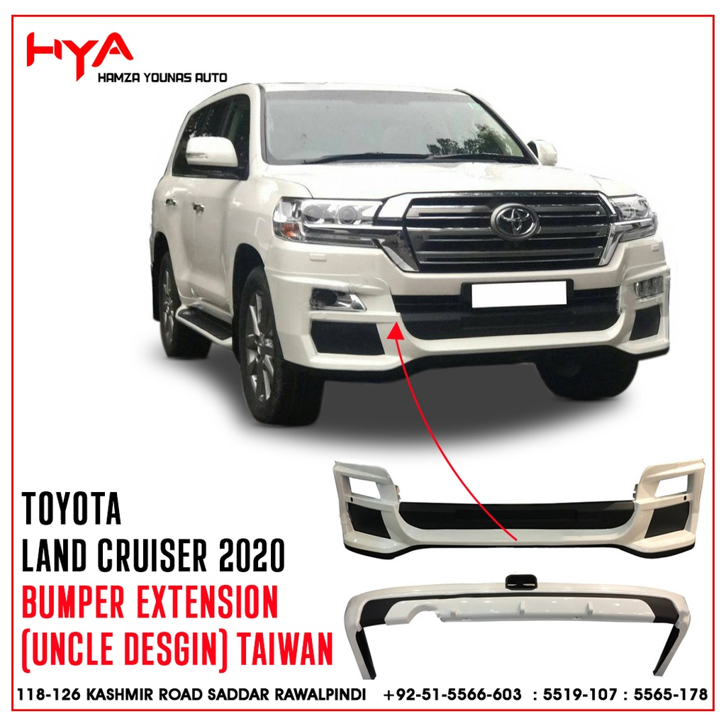 FRONT BUMPER EXTENSION LAND CRUISER 2020 (UNCLE DESGIN)