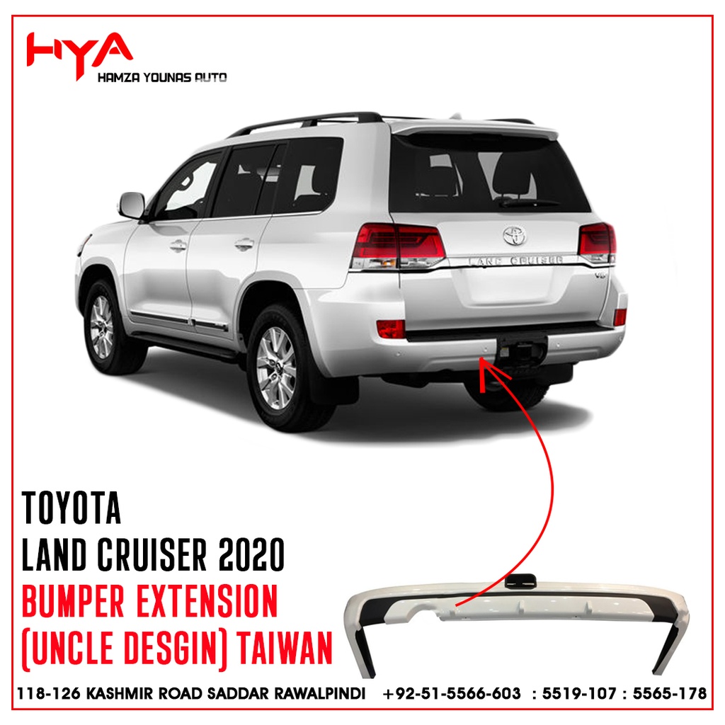 REAR BUMPER EXTENSION LAND CRUISER 2020 (UNCLE DESGIN)