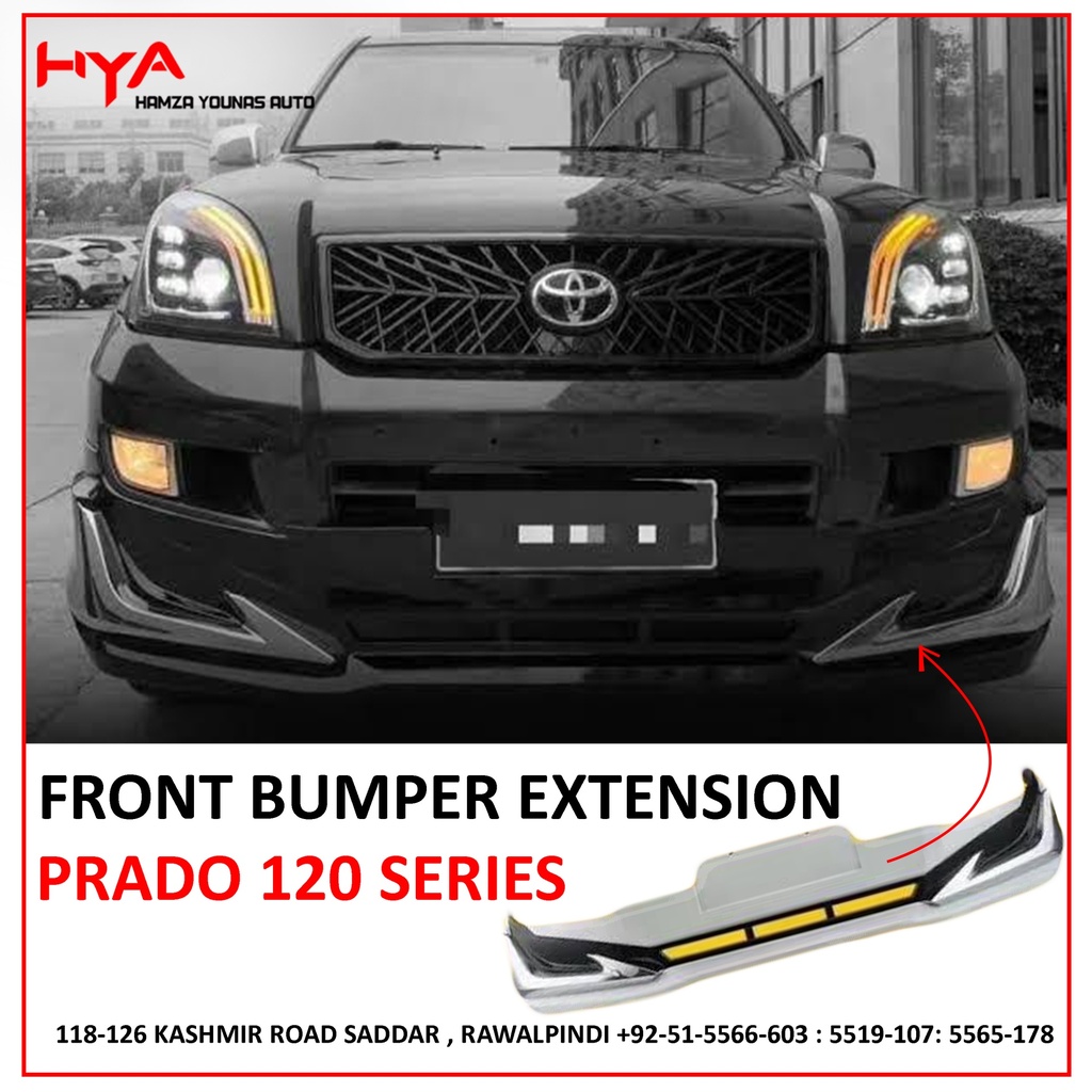 FRONT BUMPER EXTENSION PRADO 120 SERIES V2 