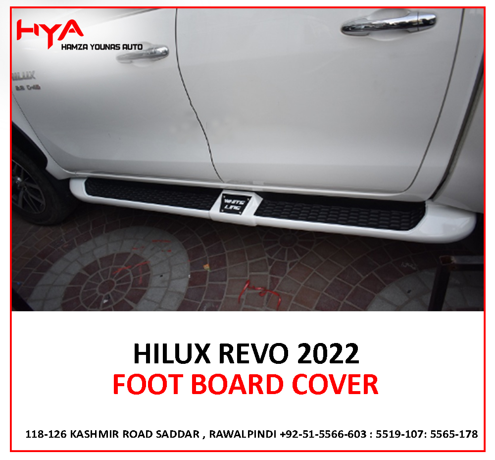 FOOT BOARD COVER HILUX REVO WHITE LINE