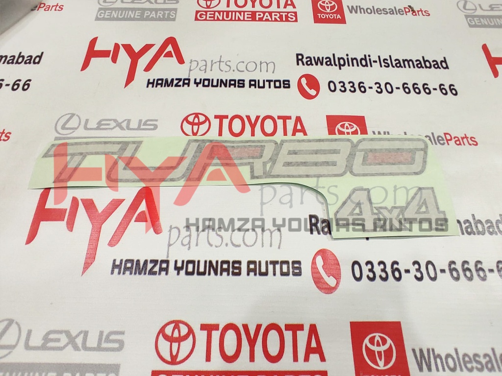 STICKER - S/P TURBO 4X4
