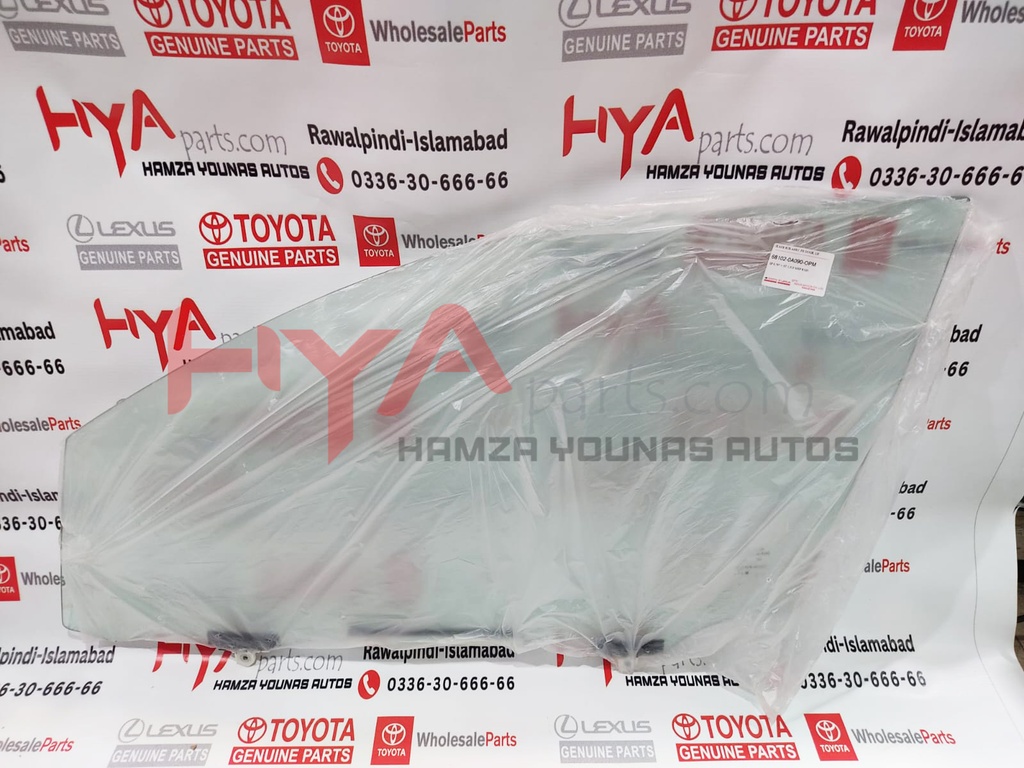 GLASS SUB-ASSY, FR DOOR, LH 