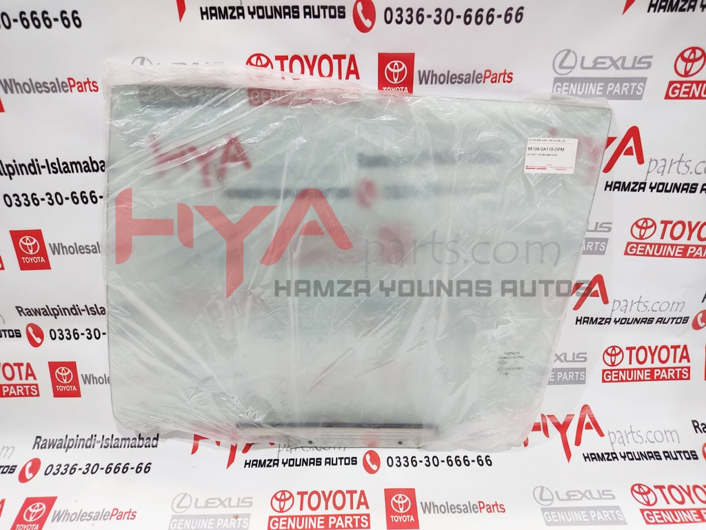 GLASS SUB-ASSY, RR DOOR, LH 