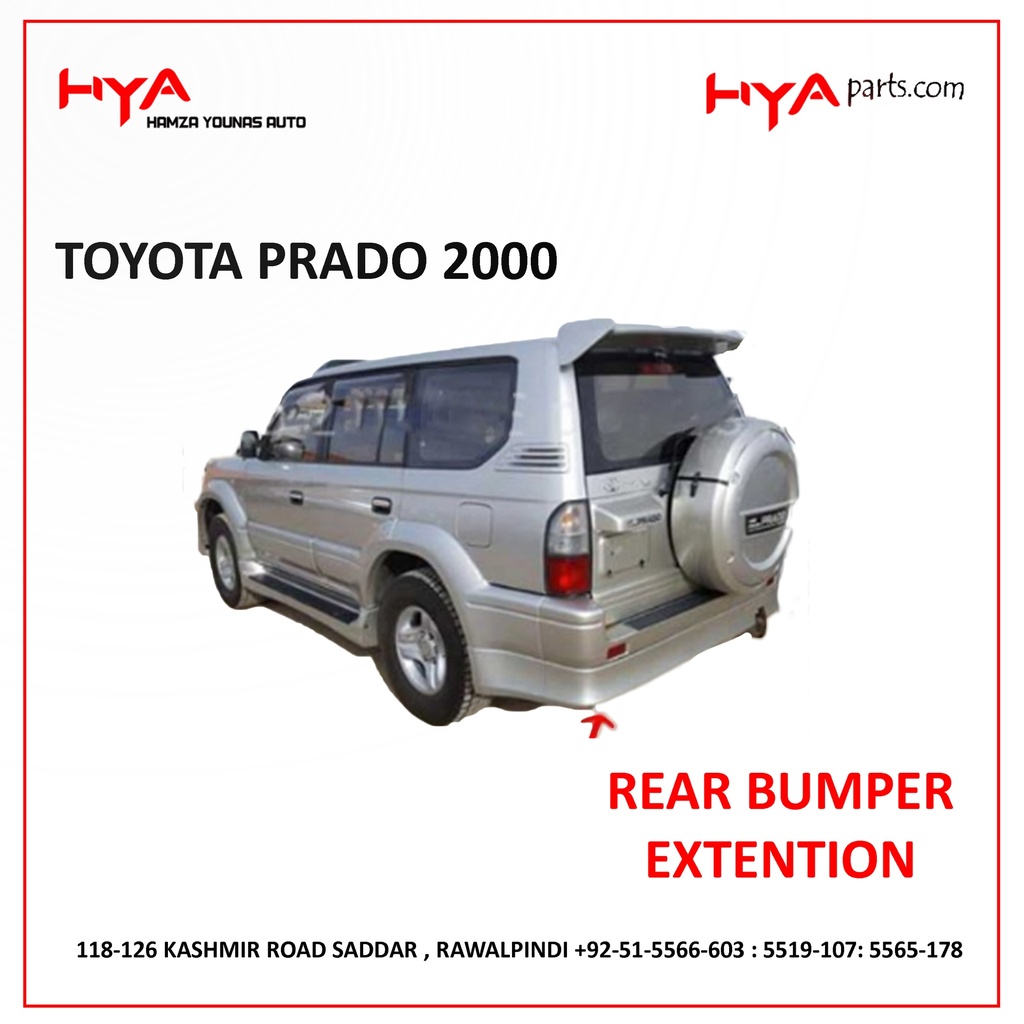 REAR BUMPER EXTENSION PRADO 2000