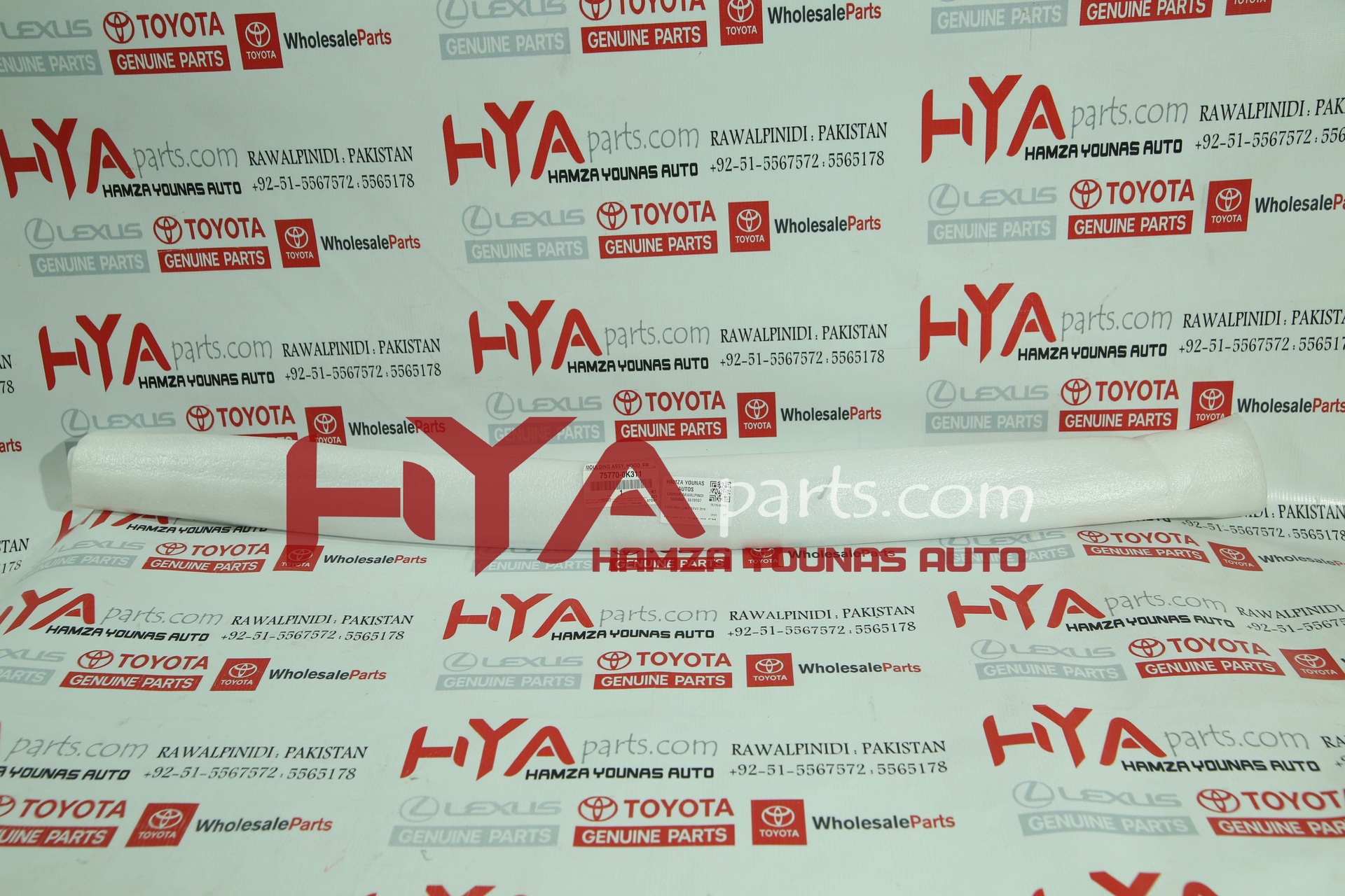 [75770-0K312] MOULDING ASSY, HOOD, FRONT