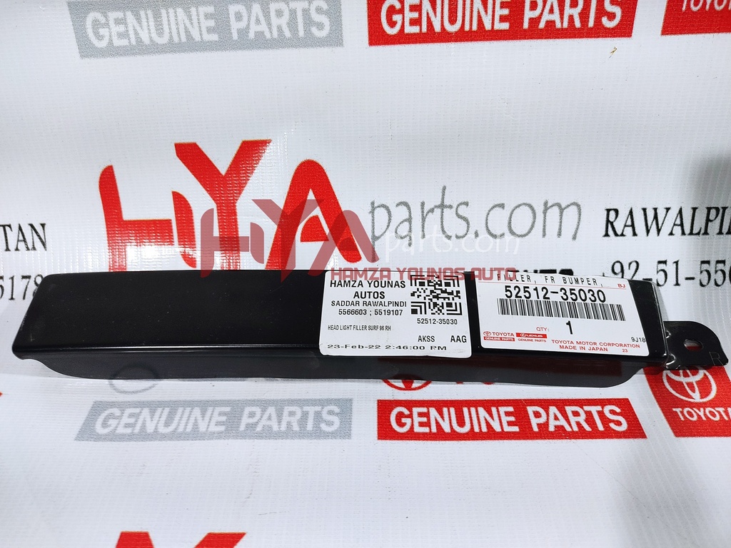 FILLER, FRONT BUMPER, RH