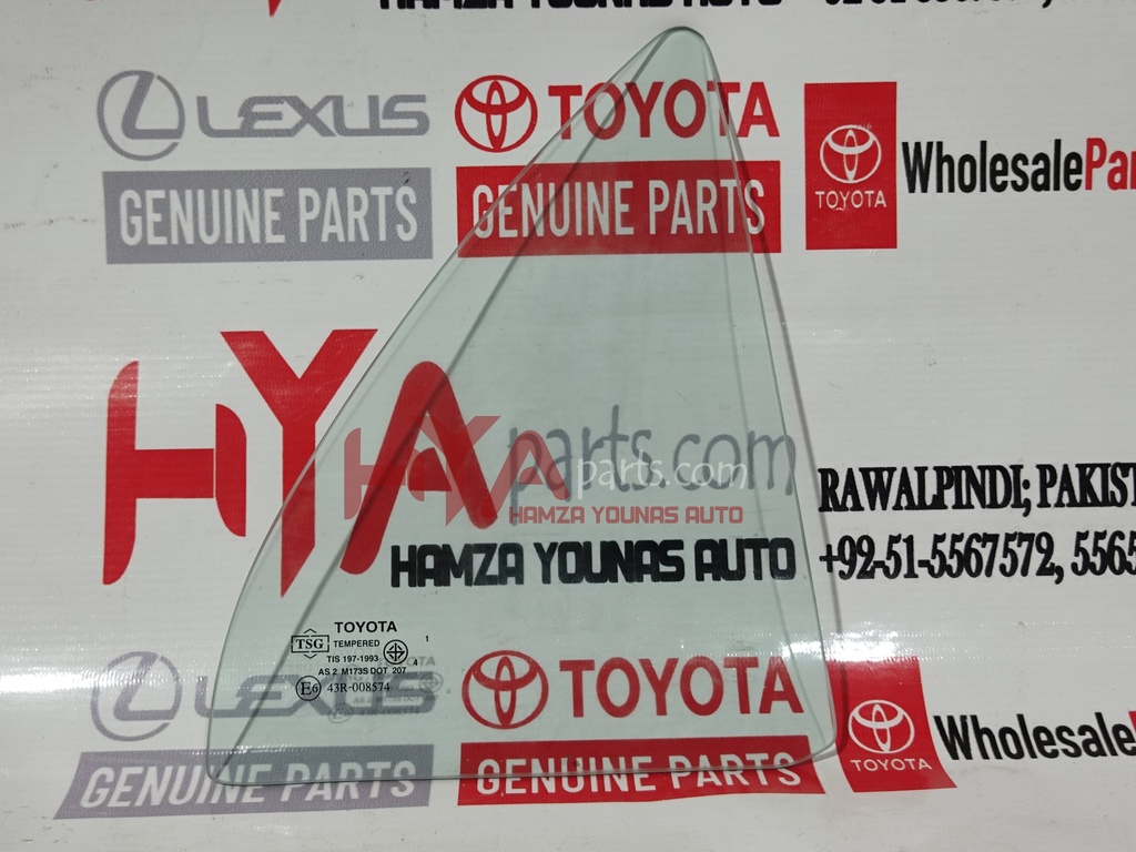 GLASS, REAR DOOR QUARTER WINDOW, RH