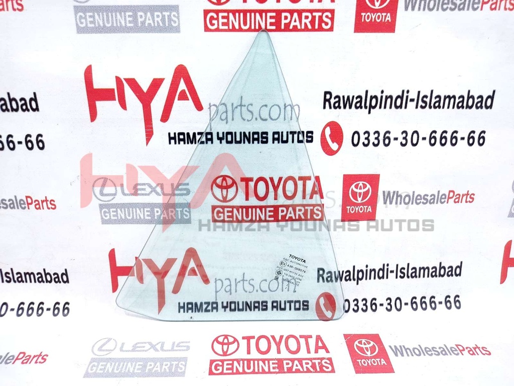 GLASS, REAR DOOR QUARTER WINDOW, LH