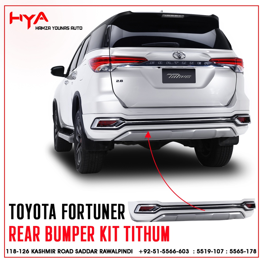 REAR BUMPER KIT FORTUNER 2017 TITHUM
