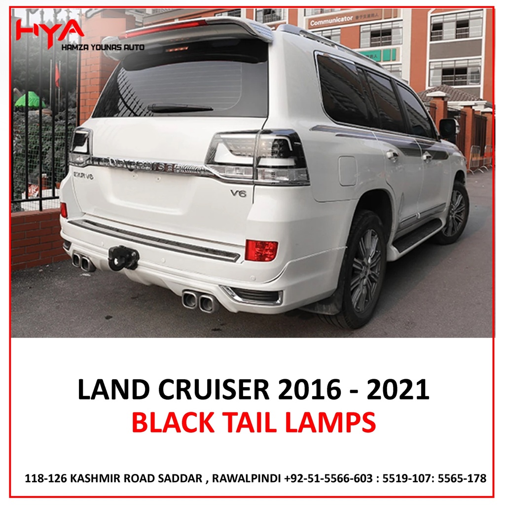 BACK LAMP SET LAND CRUISER 2016 BLACK