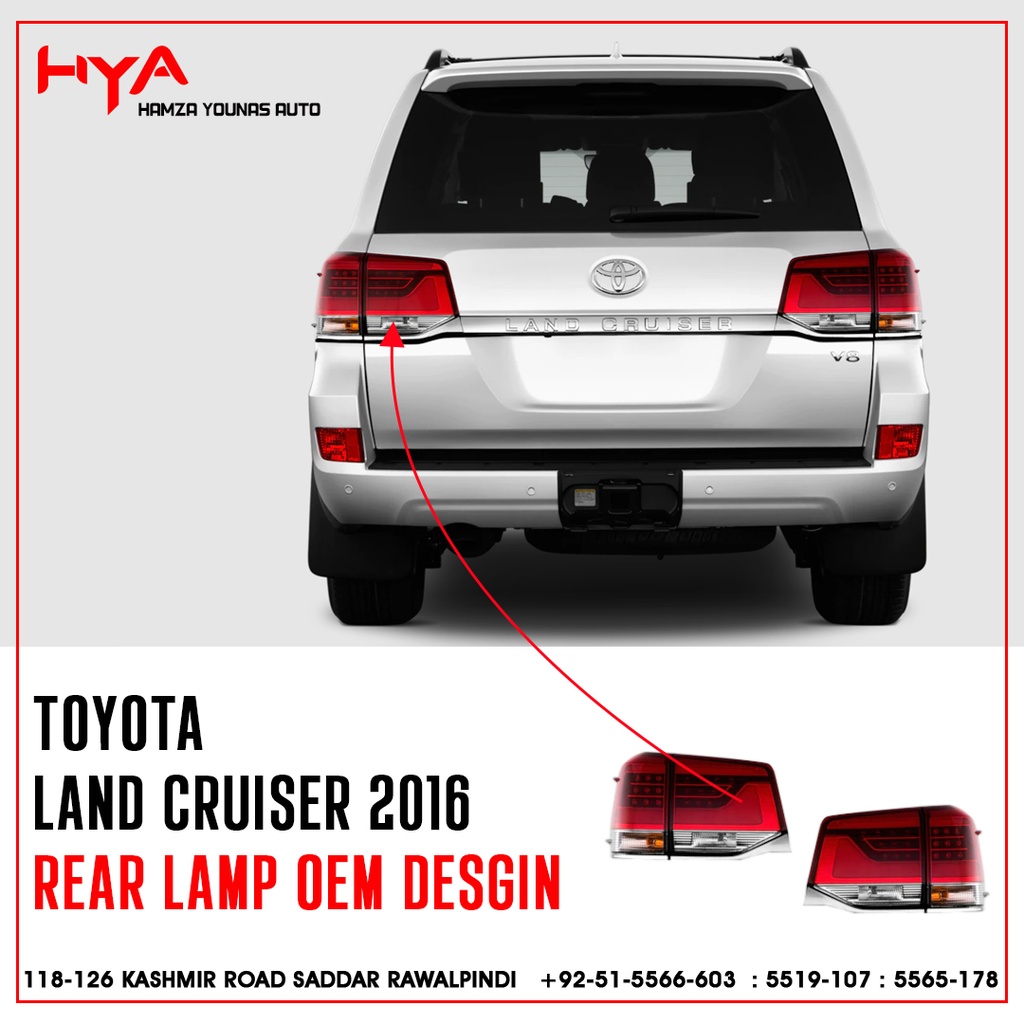 BACK LAMP SET LAND CRUISER 2016 OEM DESGIN