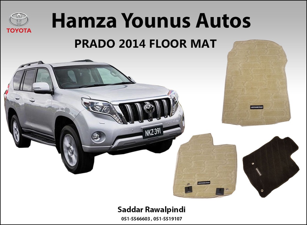 BM FL FJ 150 BL [FLOOR MAT PRADO 2014 BLACK]