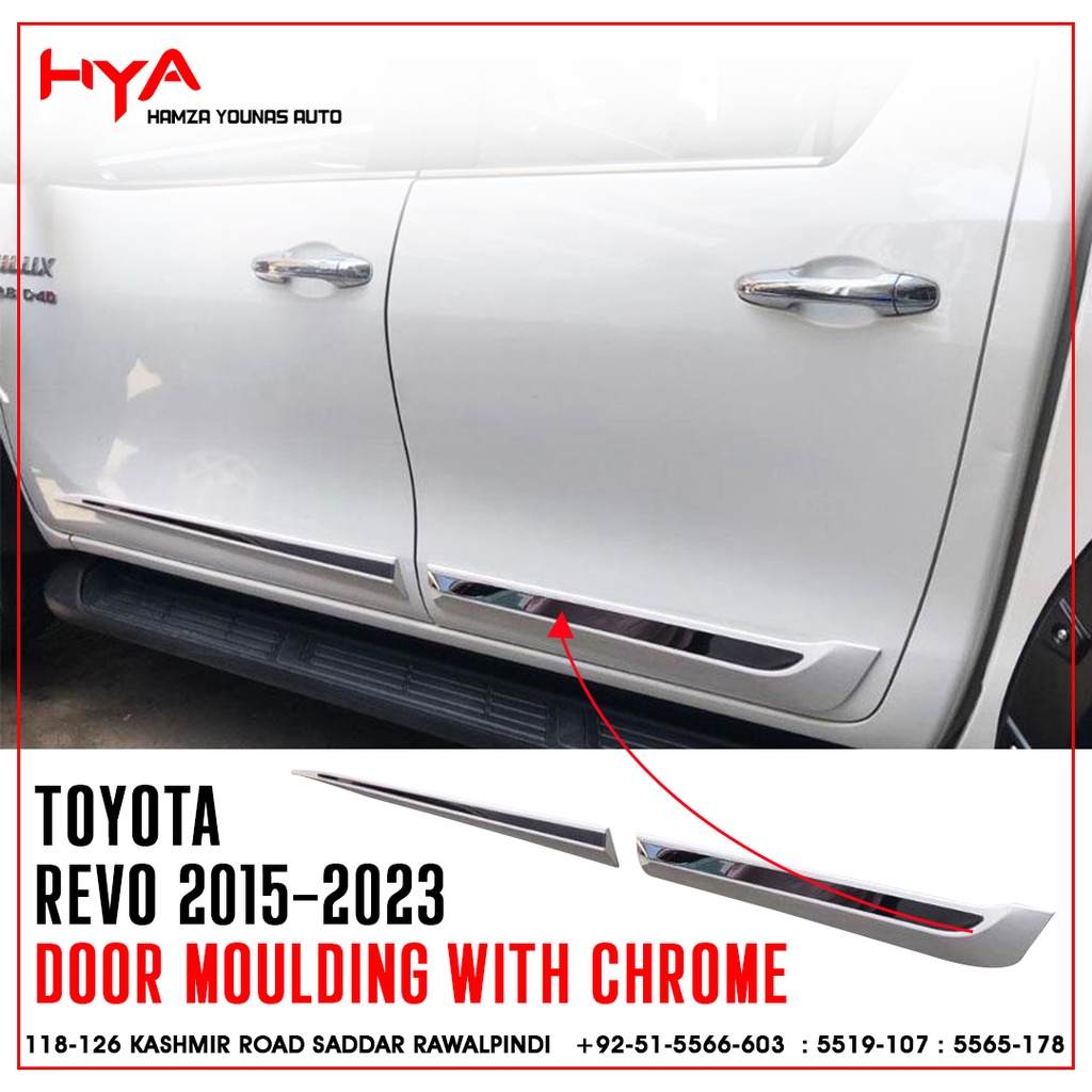 DOOR MOULDING REVO BLACK WITH CHROME