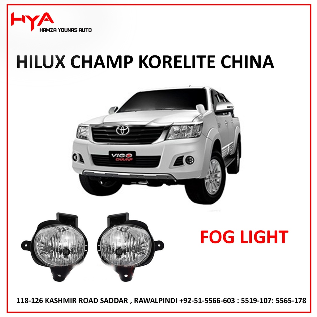 FOG LIGHT SET  HILUX CHAMP KORELITE CHINA