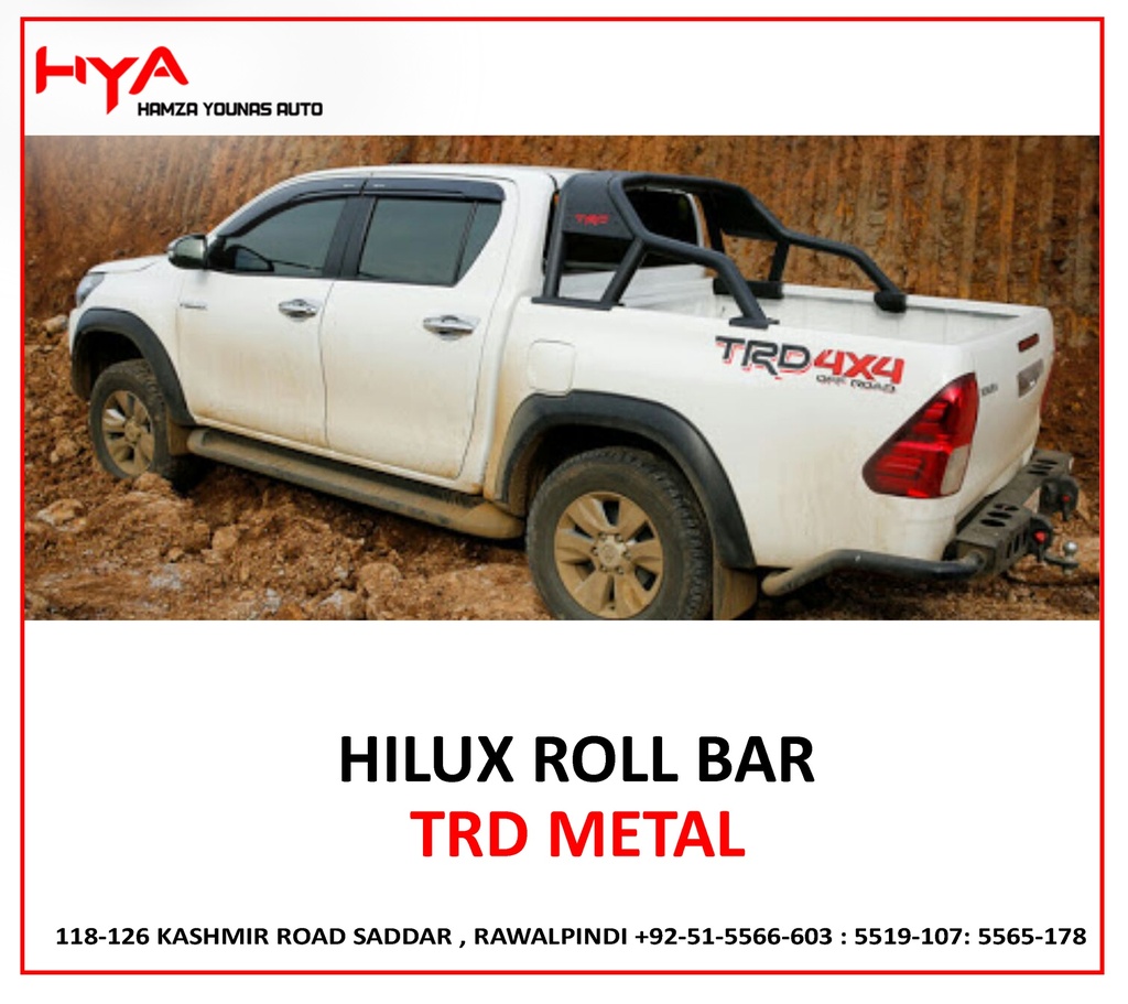 [RB REVO TRD M-CH] ROLL BAR HILUX METAL TRD