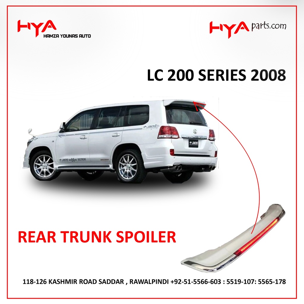 REAR TRUNK SPOILER LC 200 SERIES 2008