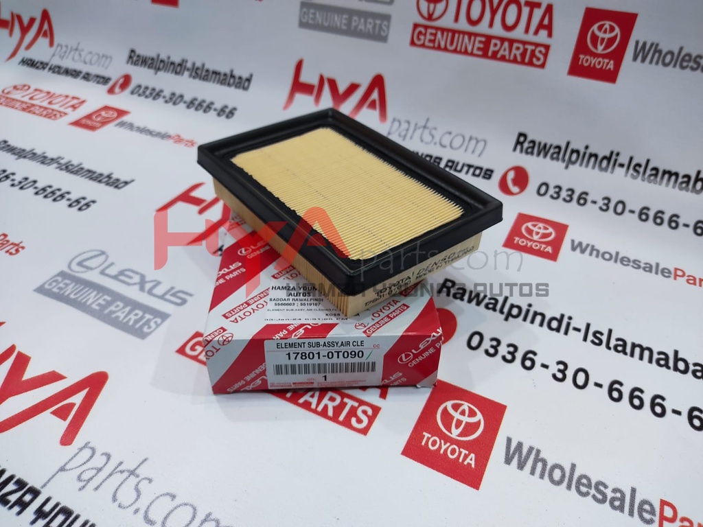 [17801-0T090] ELEMENT SUB-ASSY, AIR CLEANER FILTER (AIR FILTER)