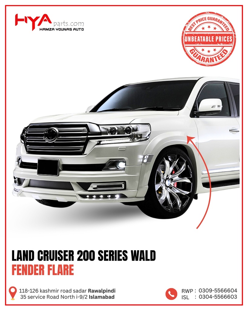 [FF LC-200 WALD] FENDER FLARE WALD LC 200 SERIES