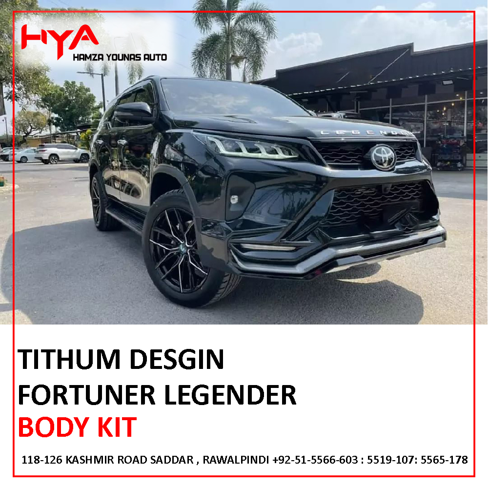 [703-FOR-LEG TITHUM-CH B] BODY KIT FORTUNER LEGENDER TITHUM STYLE CHINA BLACK