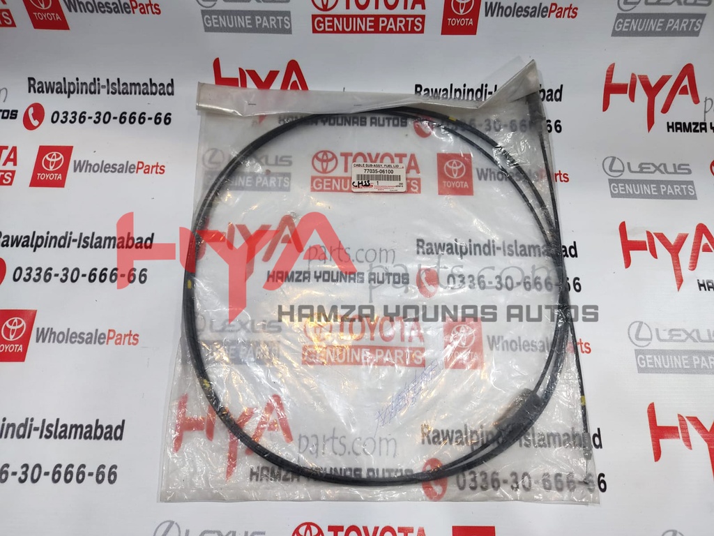 [77035-06100] CABLE SUB-ASSY, FUEL LID LOCK CONTROL