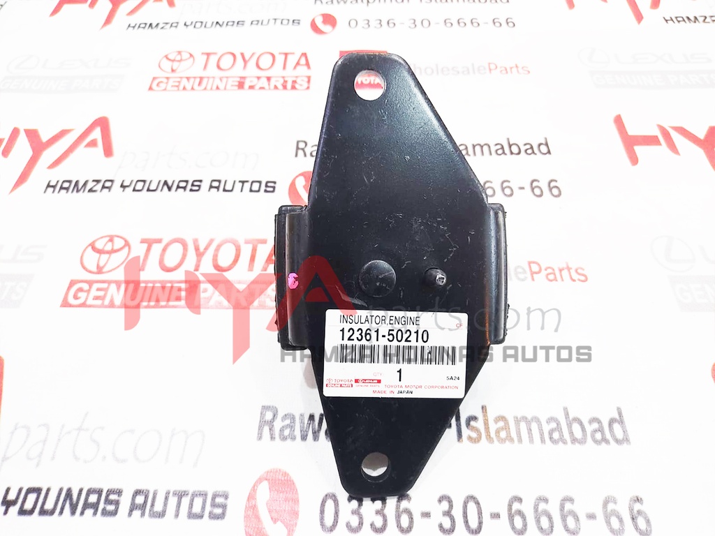 [12361-50210] INSULATOR, ENGINE MOUNTING, FRONT (ENGINE FOUNDATION)