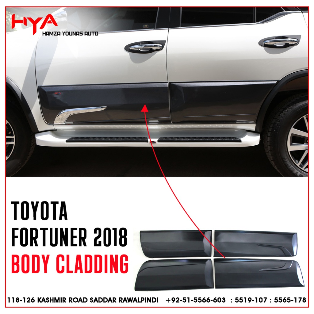 BODY CLADDING AOS THAILAND FORTUNER 2017 - 2021